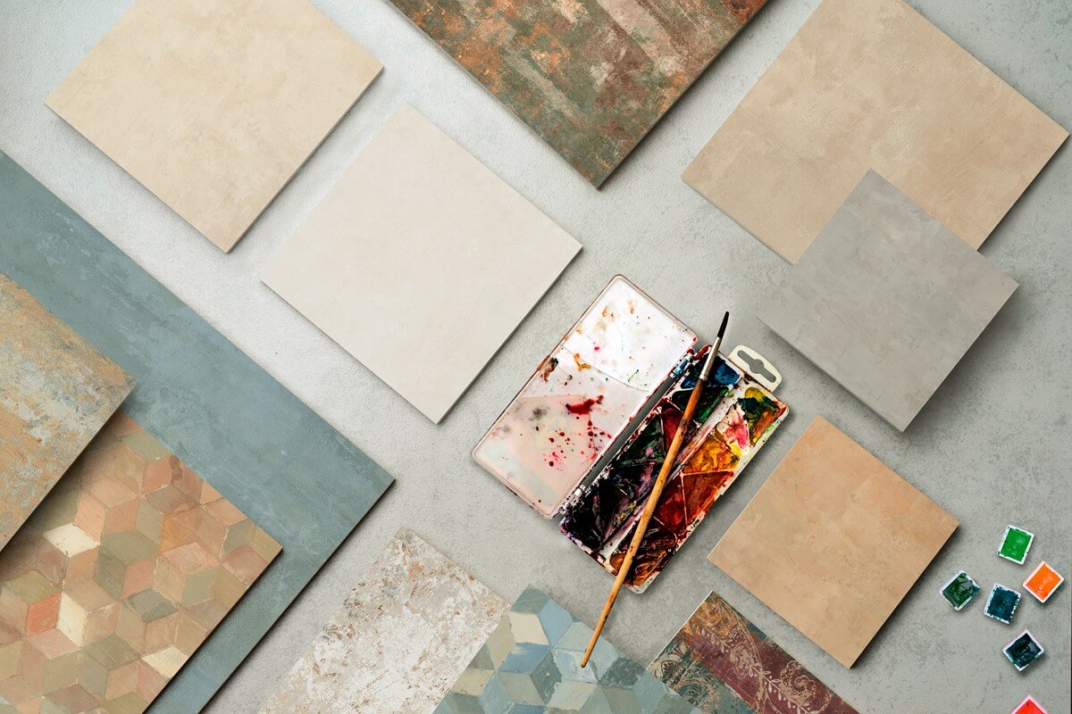 Terrazzo floor detail